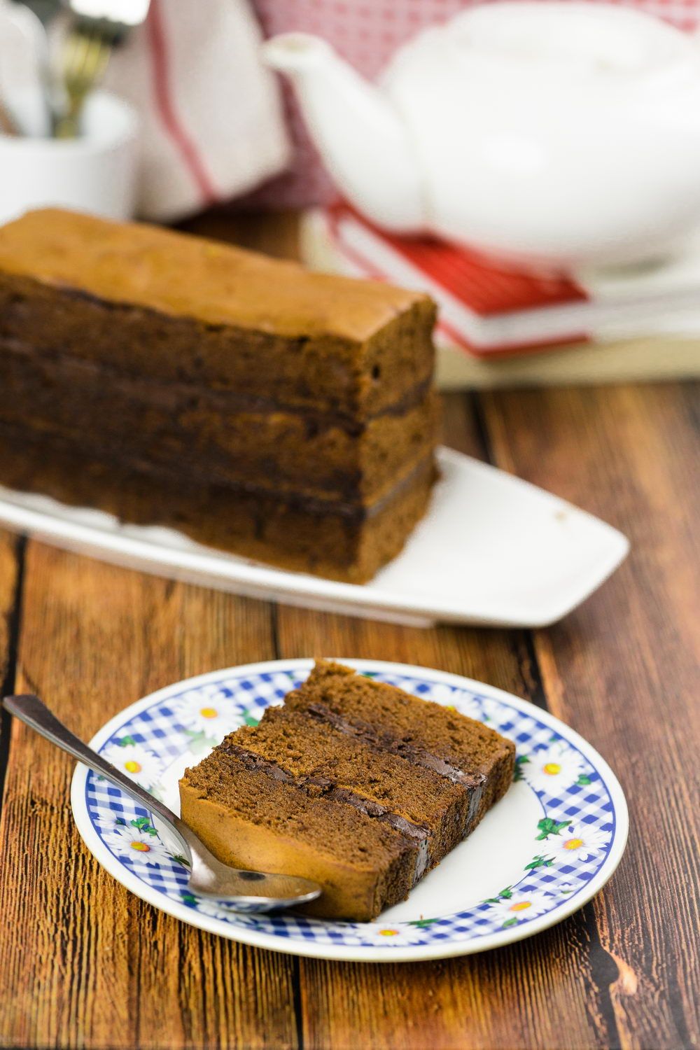 Slices of Triple Chocolate Spiku with chocolate layers 4