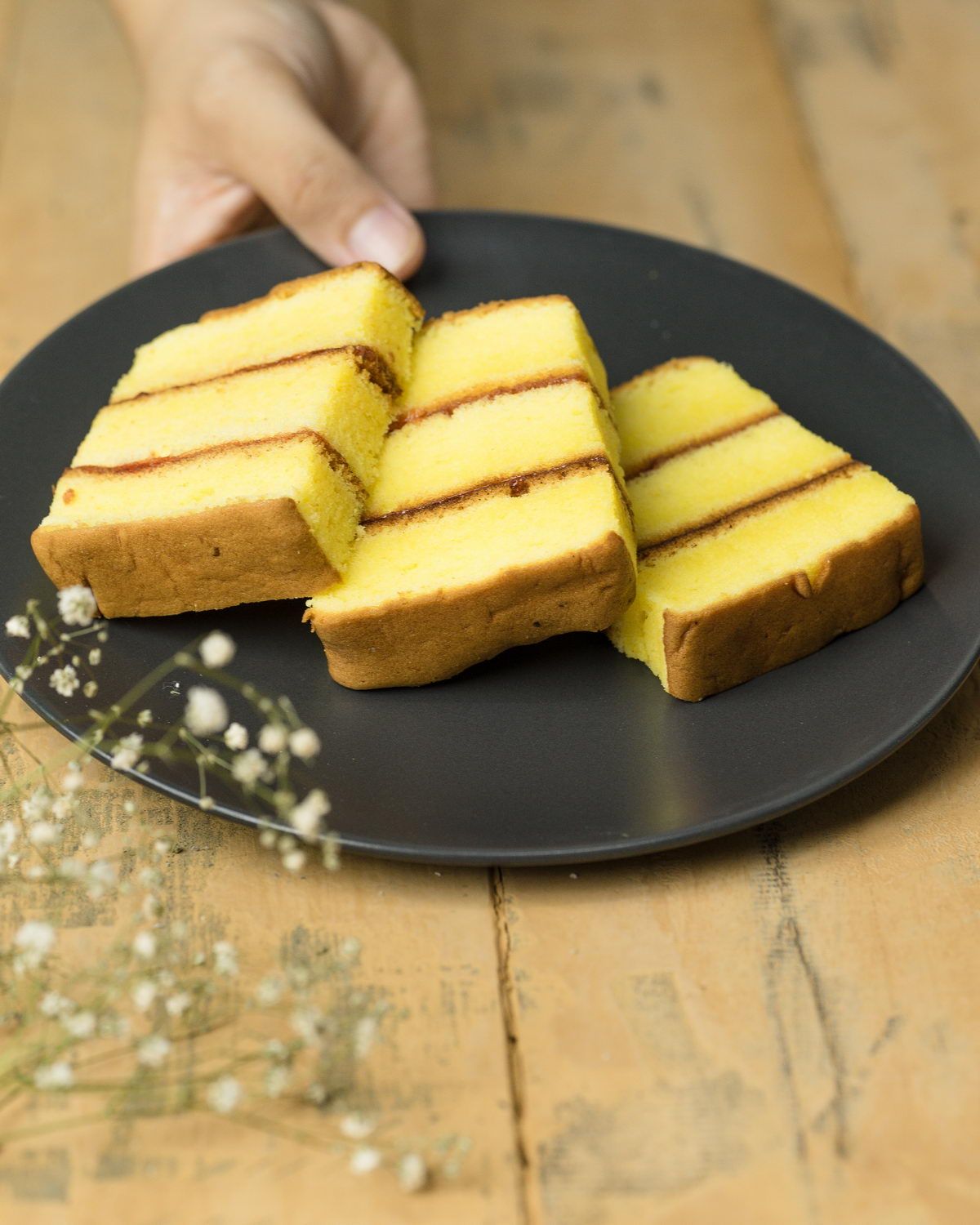 Slices of layered Triple Vanilla Spiku 3